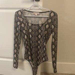 Snakeprint Bodysuit